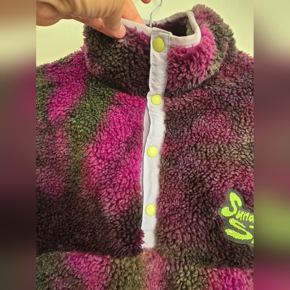 Sundae School Purple and Green Fleece Jacket - Picture 3 of 11